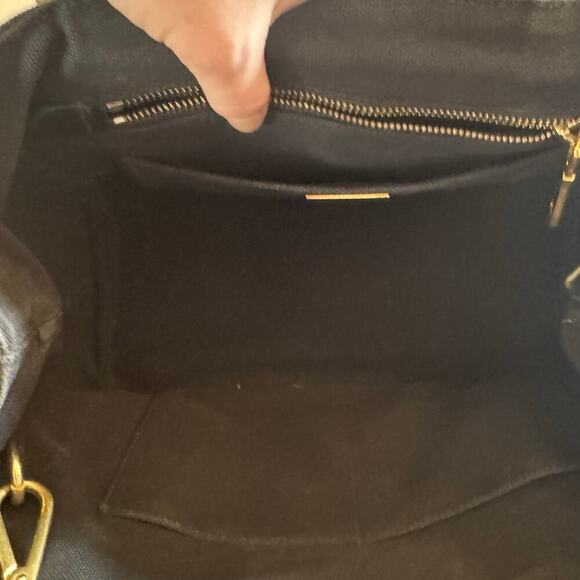 Prada Canapa Studded Black Canvas Tote Bag with Strap crystals - Picture 9 of 9